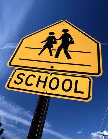 school crossing sign