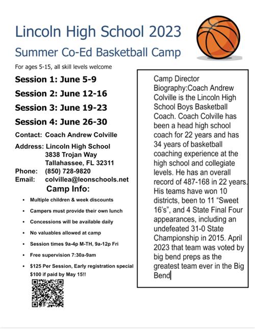 Basketball Camp Info