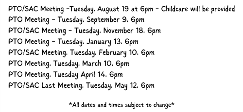Meeting Dates