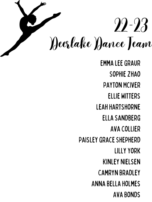 Dance team dancers