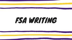 FSA Writing 