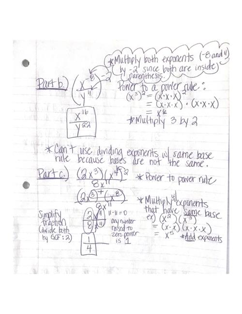 More examples on Properties of Exponents 