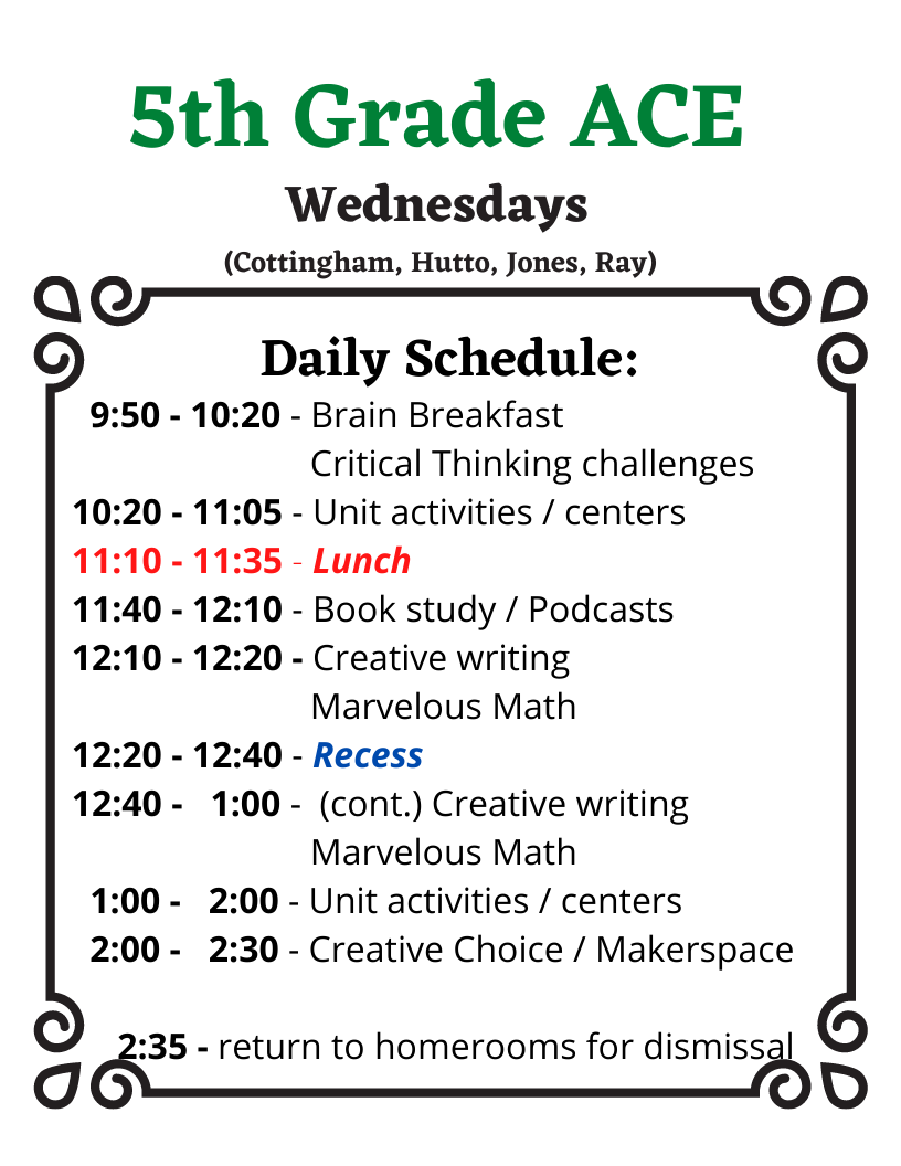 mrs-franklin-5th-grade-wed-ace-daily-schedule