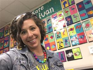 Mrs. WC at Youth Art Month 