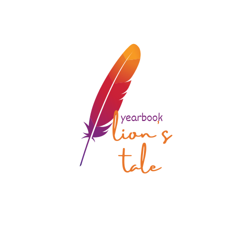 quill in sunset colors The Lion's Tale yearbook