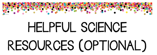 Helpful Science Resources (Optional) Helpful Science Resources (Optional)