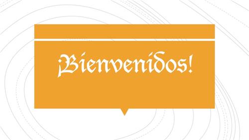 bienvenidos 