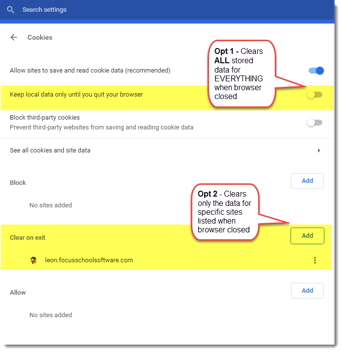 Clear Browser Cache 