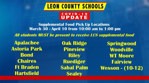 Supplemental Food Pickup Locations 