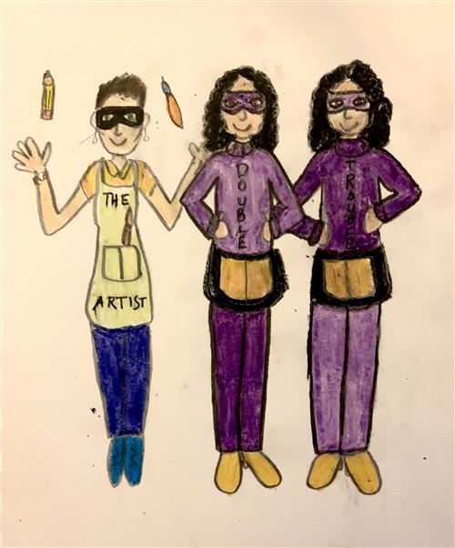 Ms. Sandlin's colored drawing 
