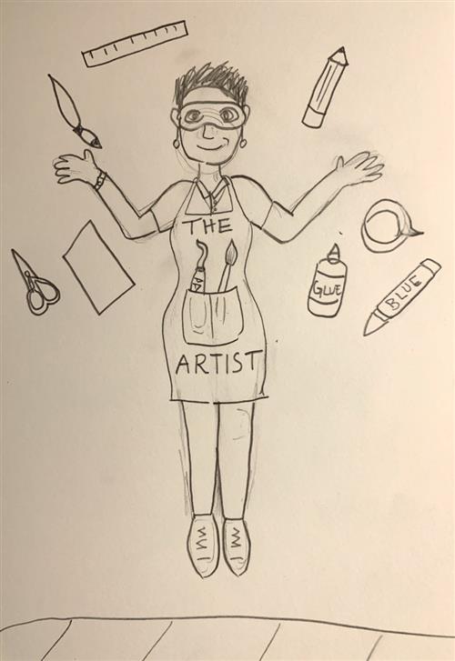 Super Sandlin Drawing 