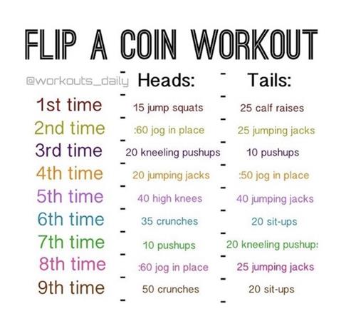 Flip A Coin Workout 