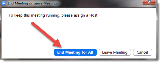 End Meeting for All 